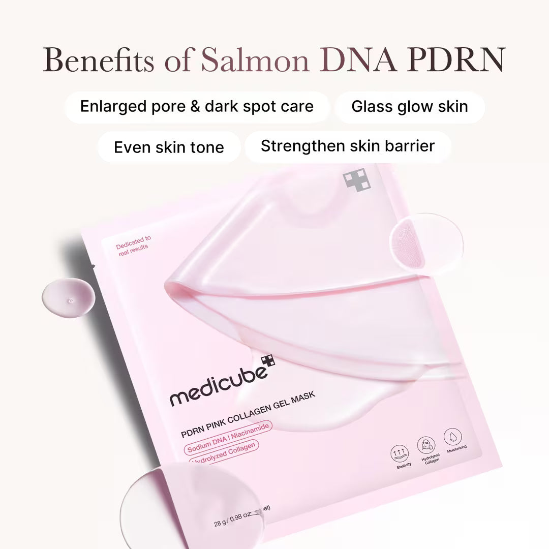 Medicube Mascarilla de Hidrogel Rejuvenecedora PDRN Pink Collagen Gel Mask