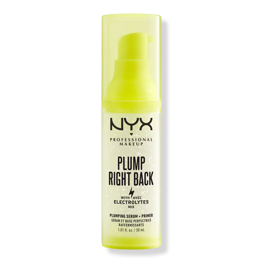 NYX Professional Makeup Pre-Base en Suero Hidratante con Electrolitos Plump Right Back