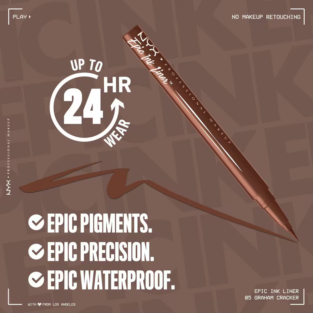 Delineador Líquido Impermeable NYX Epic Ink Liner