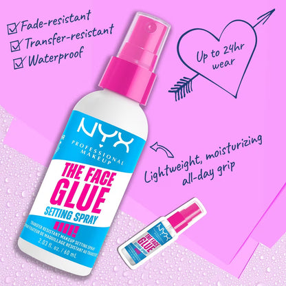 NYX Professional Makeup Spray Fijador de Maquillaje de Alta Adherencia The Face Glue