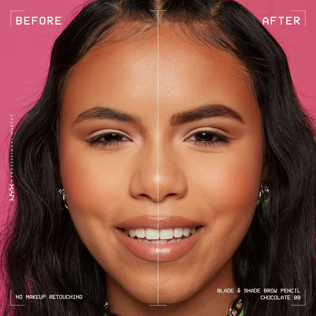 NYX Lápiz Mecánico para Cejas de Alta Precisión Blade and Shade Nano Brow