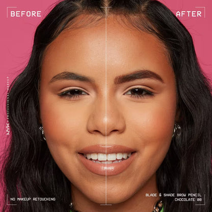 NYX Lápiz Mecánico para Cejas de Alta Precisión Blade and Shade Nano Brow