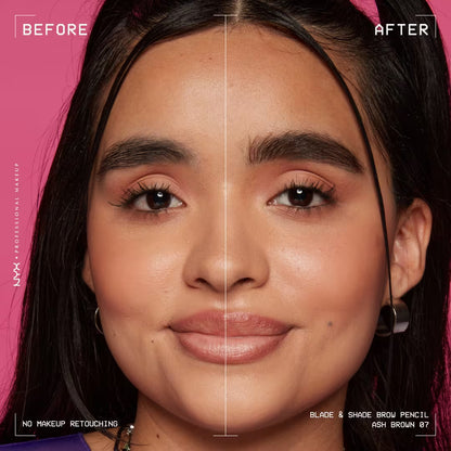 NYX Lápiz Mecánico para Cejas de Alta Precisión Blade and Shade Nano Brow
