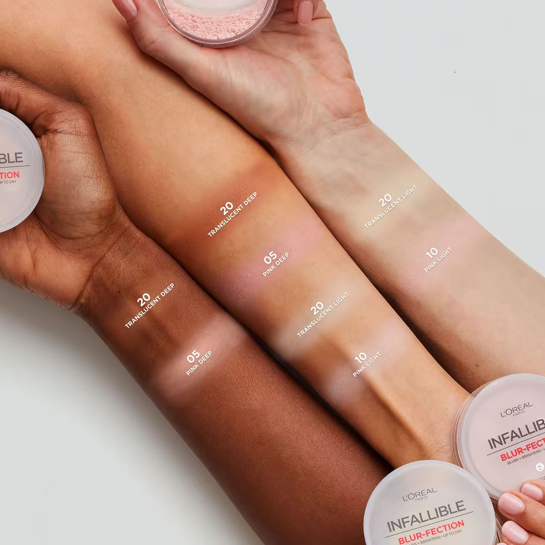 L'Oréal Polvo Suelto Fijador de Larga Duración con Efecto Difuminador Infallible Blur-Fection