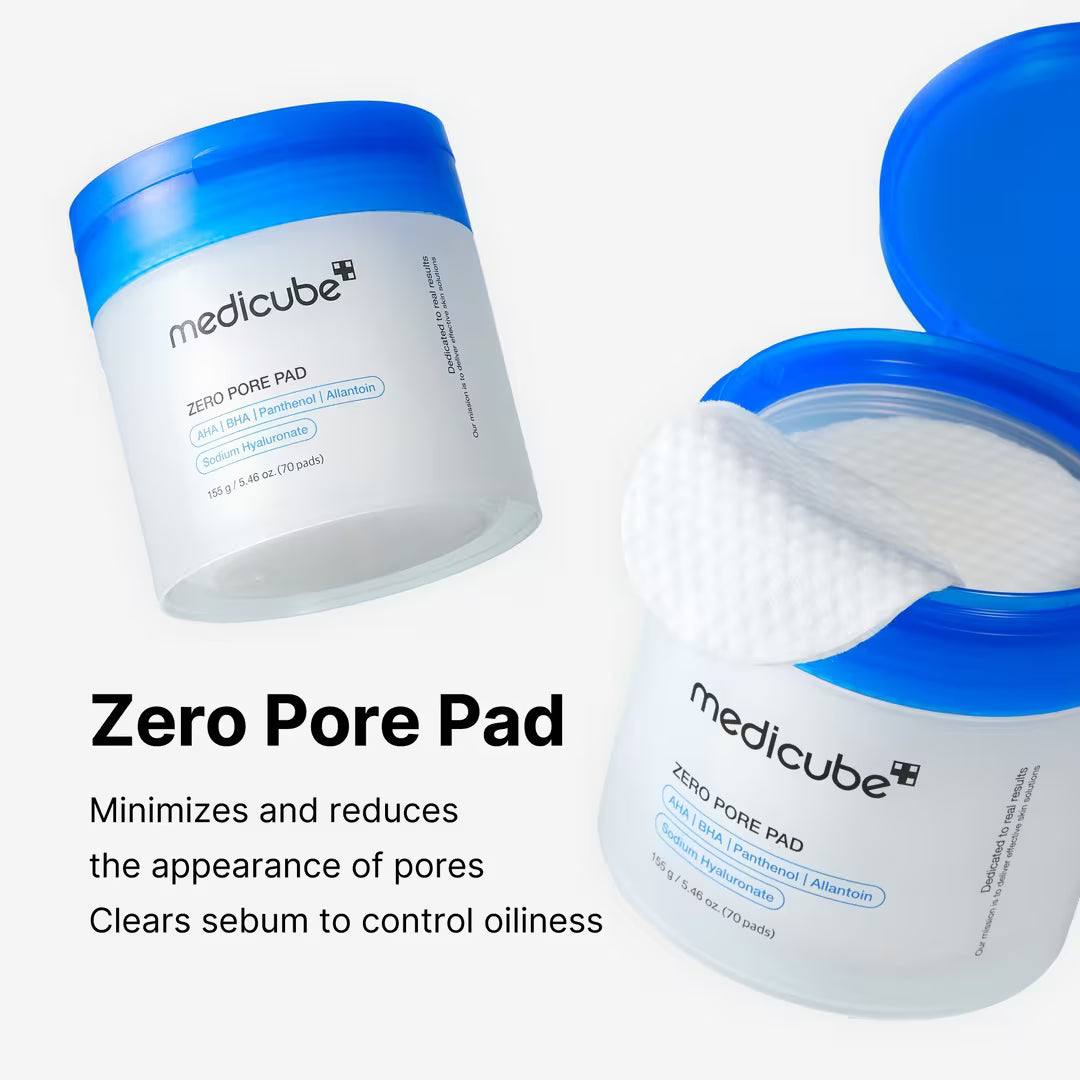 Medicube Almohadillas Tónicas Exfoliantes para Minimizar Poros Zero Pore Pad